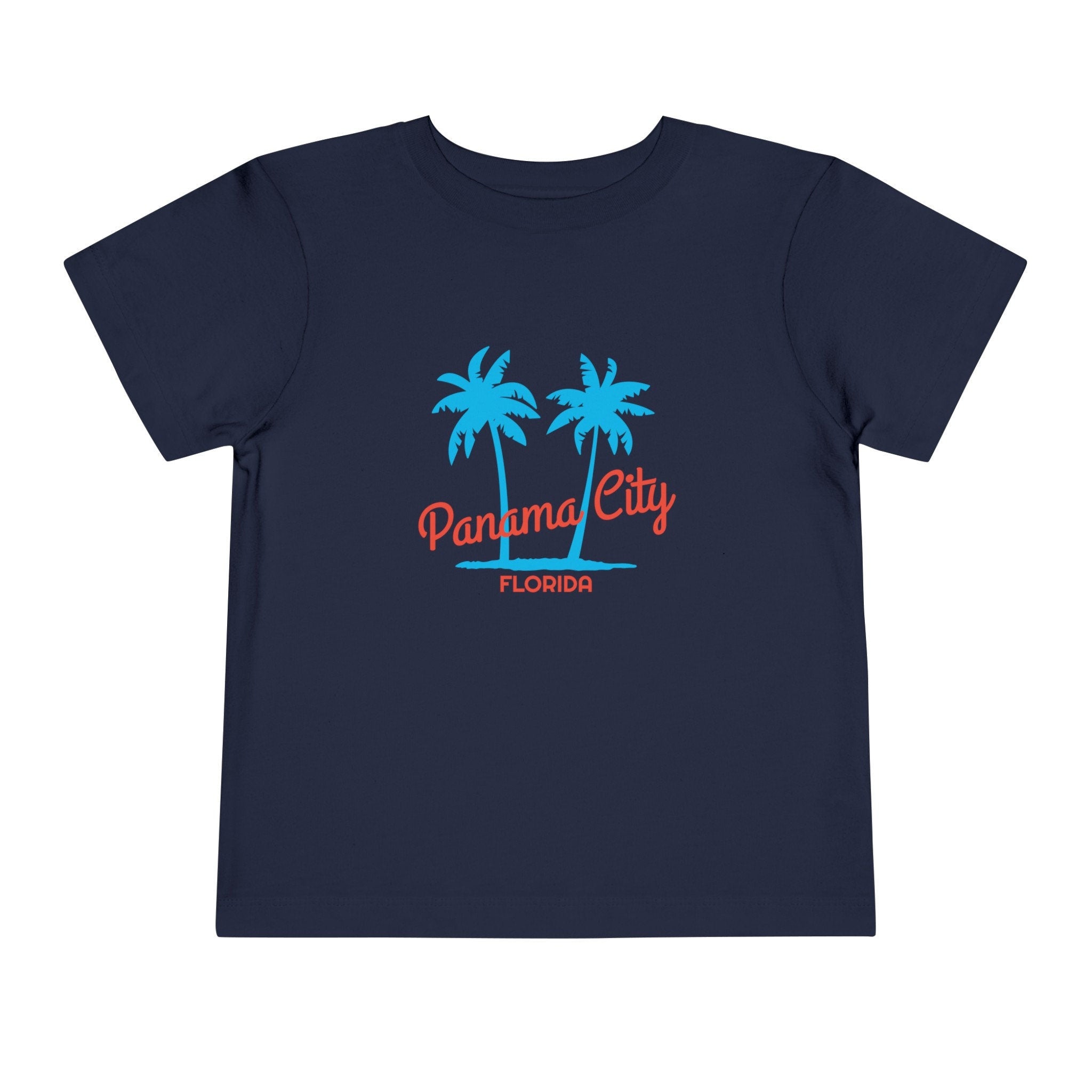 Panama City Beach Florida Toddler TShirt Retro Palm Tree Toddler Panama City Beach Shirt Personalization Available Graphic Tee – Cozy Vibes · Perfect For Daily Wear