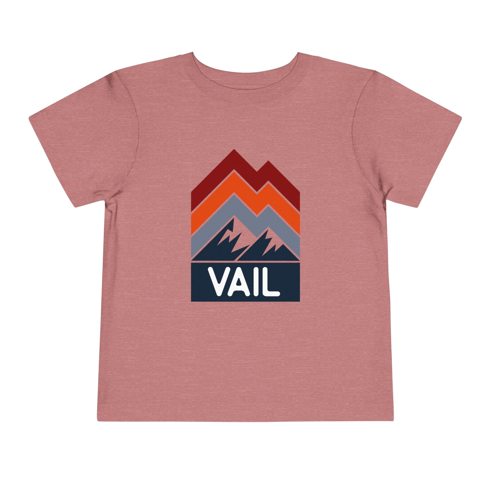 Vail Colorado Toddler TShirt Retro Palm Tree Toddler Vail Shirt Personalization Available Graphic Tee – Aesthetic Look · High-Quality Print