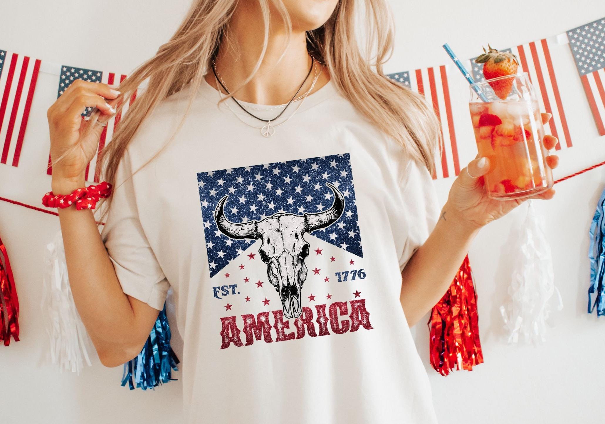 Western Fourth of July Shirt 4th of July Shirt Fourth Of July Shirt Western 4th of July Shirt USA T Shirt Country Western Shirt Graphic Tee – Soft Feel · High-Quality Print