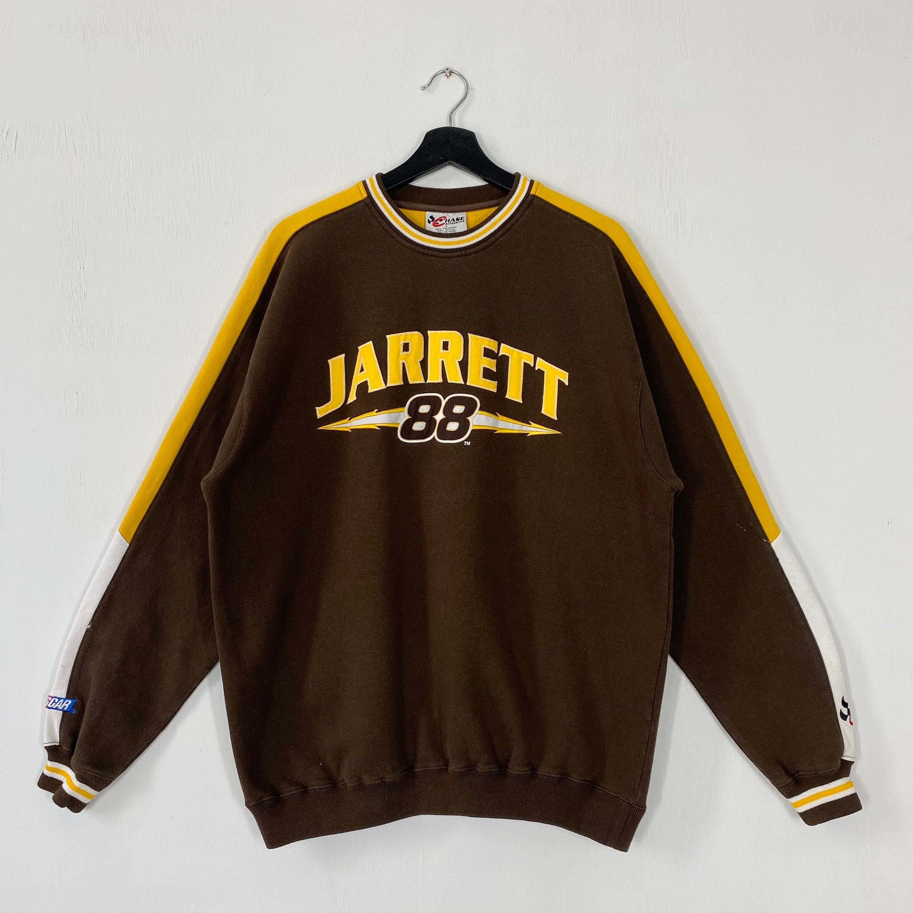 Vintage 90s Dale Arnold Jarrett Sweatshirt NASCAR Crewneck Dale Jarrett Sweater Pullover American Race Driver NASCAR Embroidered Logo Large Sweatshirt – Everyday Comfort · Great Gift For Fans