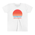 Boulder Colorado Youth Shirt Retro 80s Boulder Kid39s TShirt Personalization Available Graphic Tee – Aesthetic Look · Great Gift For Fans