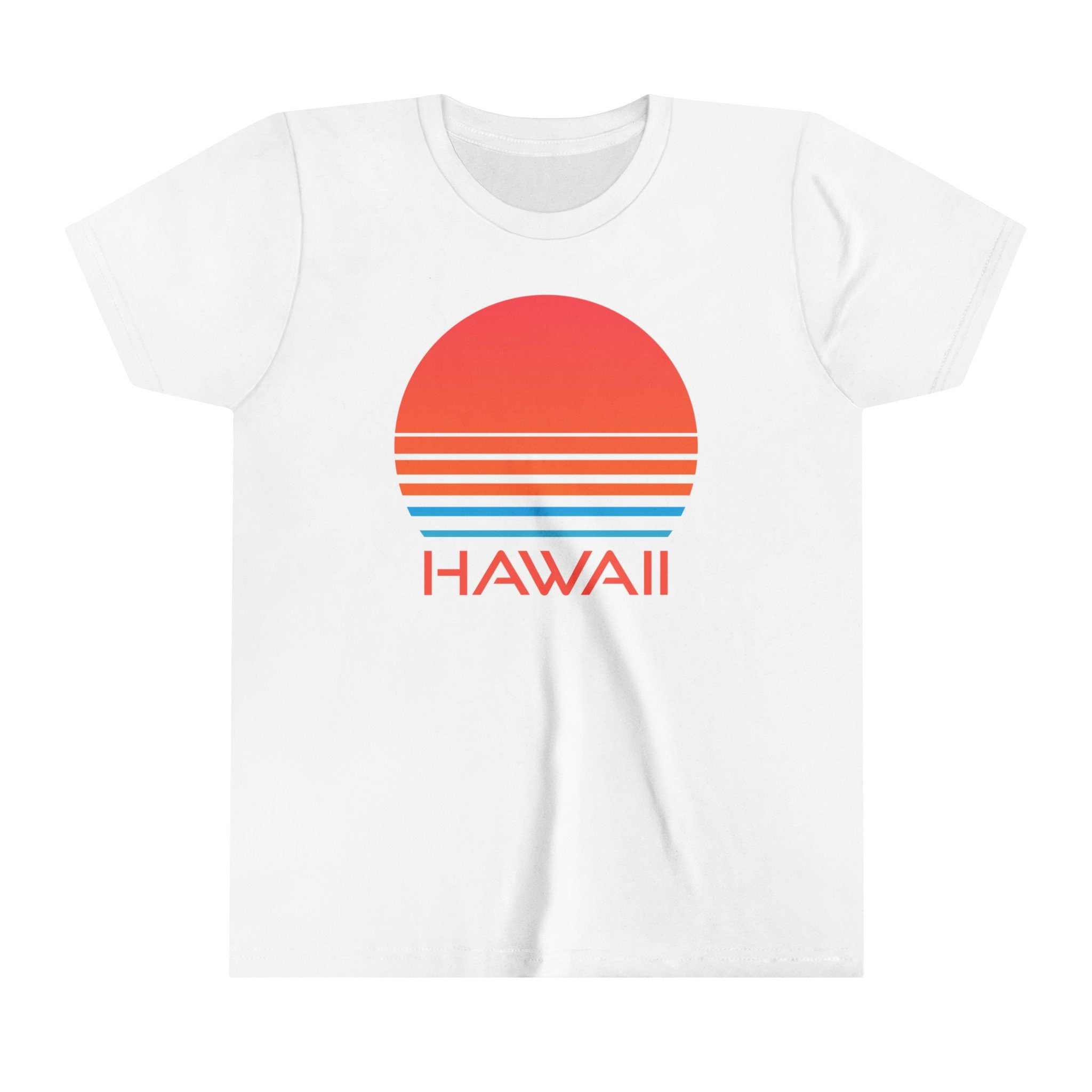 Hawaii Youth Shirt Retro 80s Hawaii Kid39s TShirt Personalization Available Graphic Tee – Warm & Stylish · Great Gift For Fans