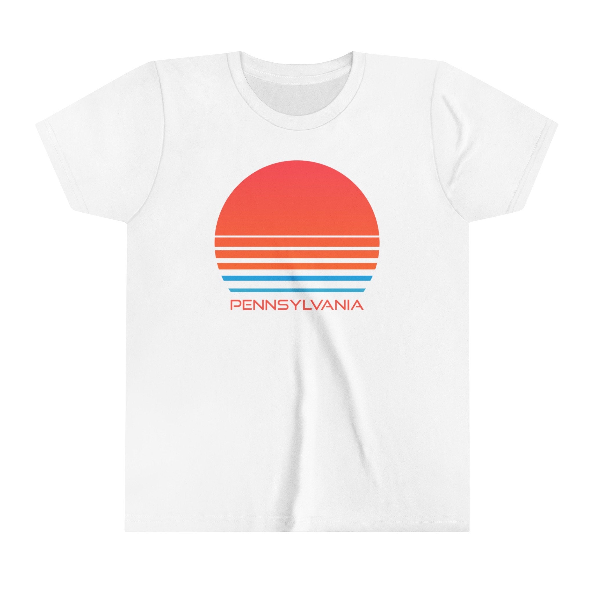 Pennsylvania Youth Shirt Retro 80s Pennsylvania Kid39s TShirt Personalization Available Graphic Tee – Fan Favorite · High-Quality Print
