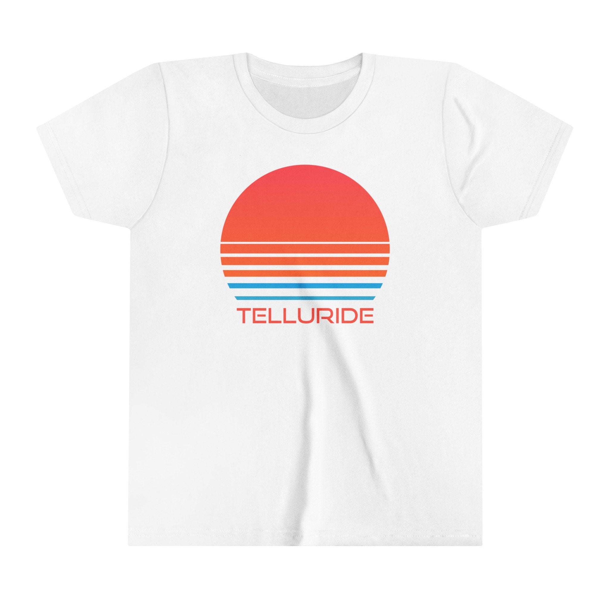 Telluride Colorado Youth Shirt Retro 80s Telluride Kid39s TShirt Personalization Available Graphic Tee – Aesthetic Look · Great Gift For Fans