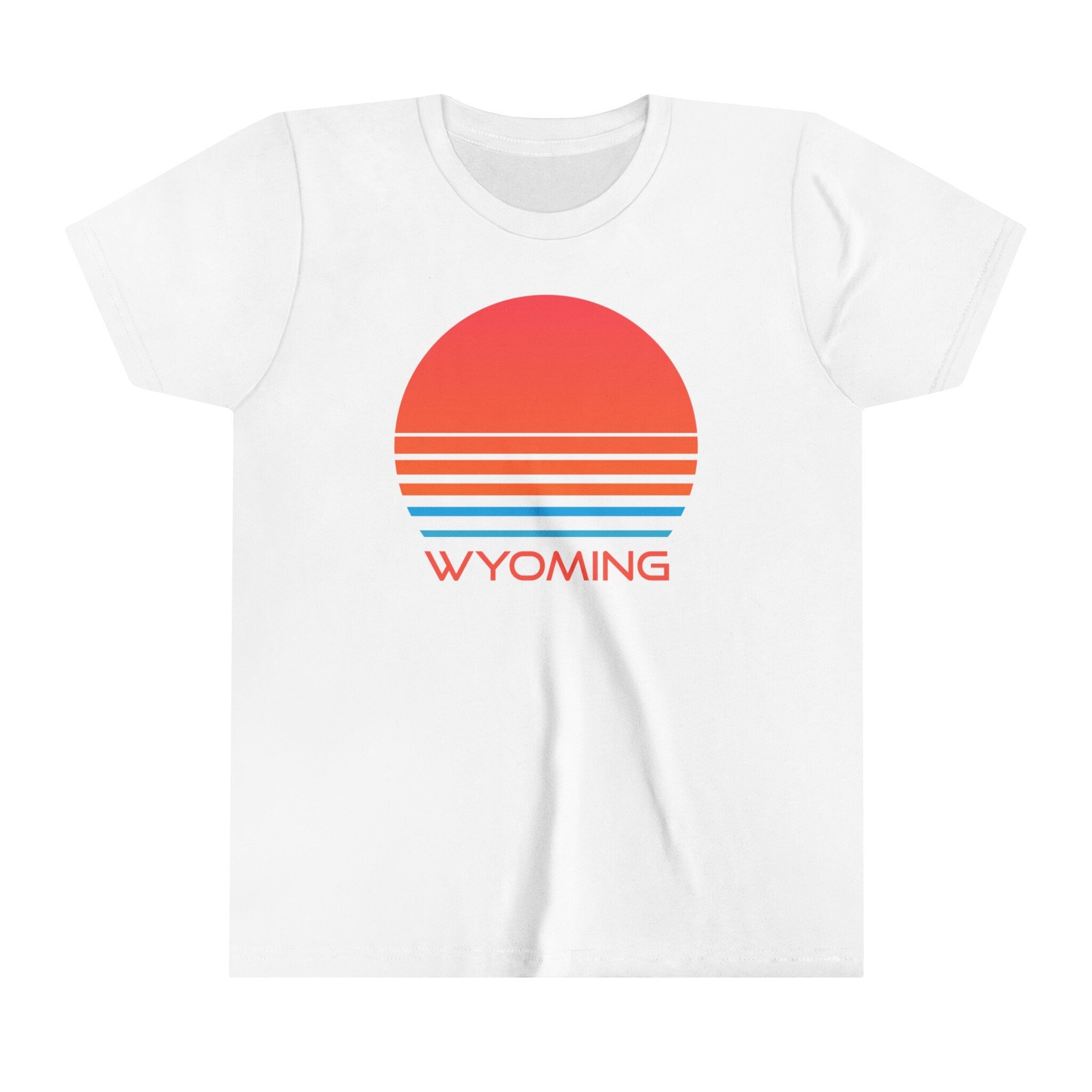 Wyoming Youth Shirt Retro 80s Wyoming Kid39s TShirt Personalization Available Graphic Tee – Fan Favorite · Great Gift For Fans