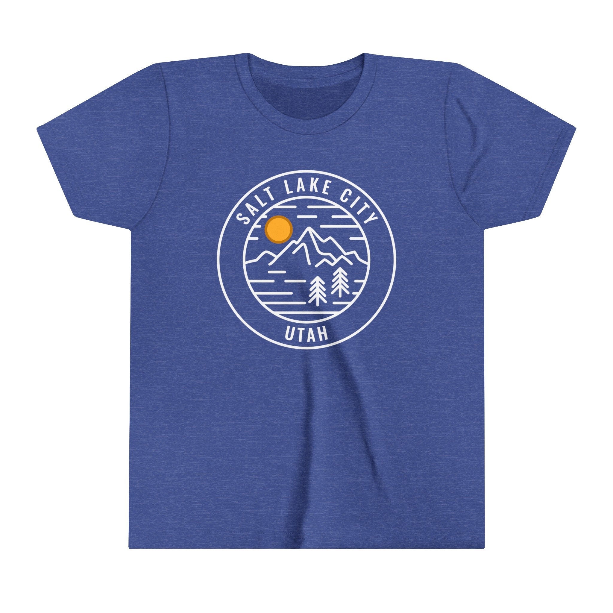 Salt Lake City Utah Youth Shirt Retro Mountain Salt Lake City Kid39s TShirt Personalization Available Graphic Tee – Fan Favorite · Top Pick For Any Outfit