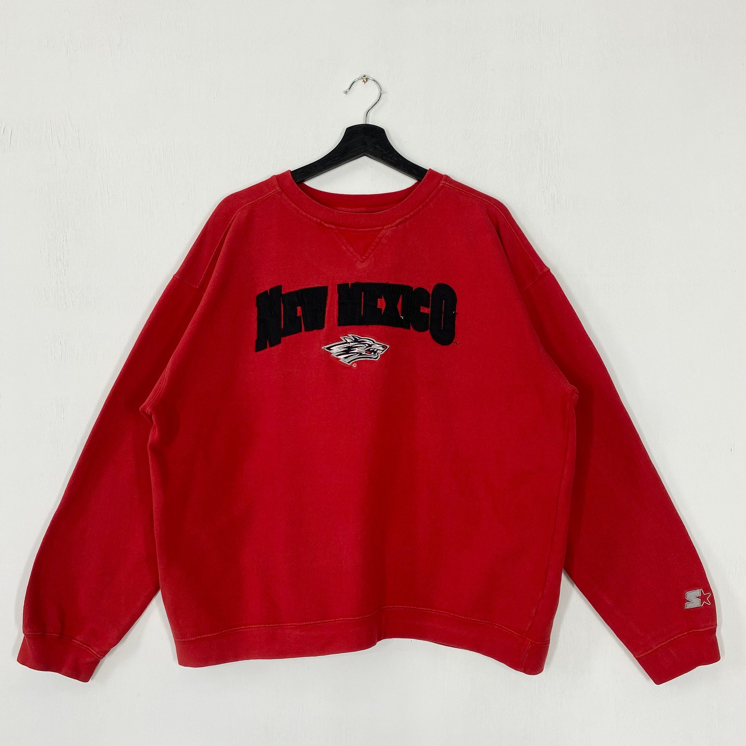 Vintage University New Mexico Sweatshirt New Mexico Crewneck New Mexico Sweater Pullover New Mexico Lobos Embroidered Logo Red Large Sweatshirt – Premium Graphic · Must-Have Style