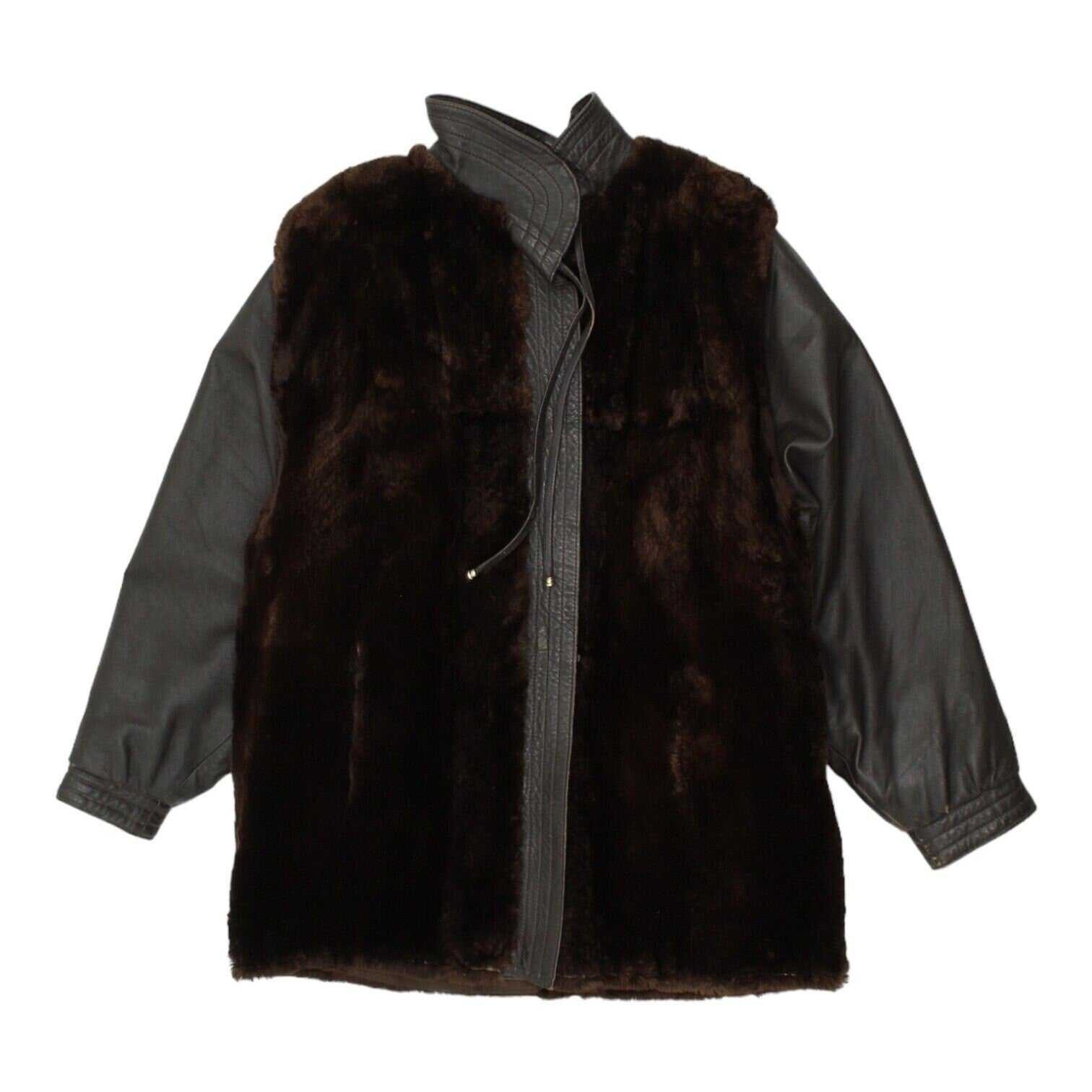 Vintage Womens Brown Leather Wool Coat High End Luxury Jacket VTG Graphic Tee – Feel-Good Design · Top Pick For Any Outfit