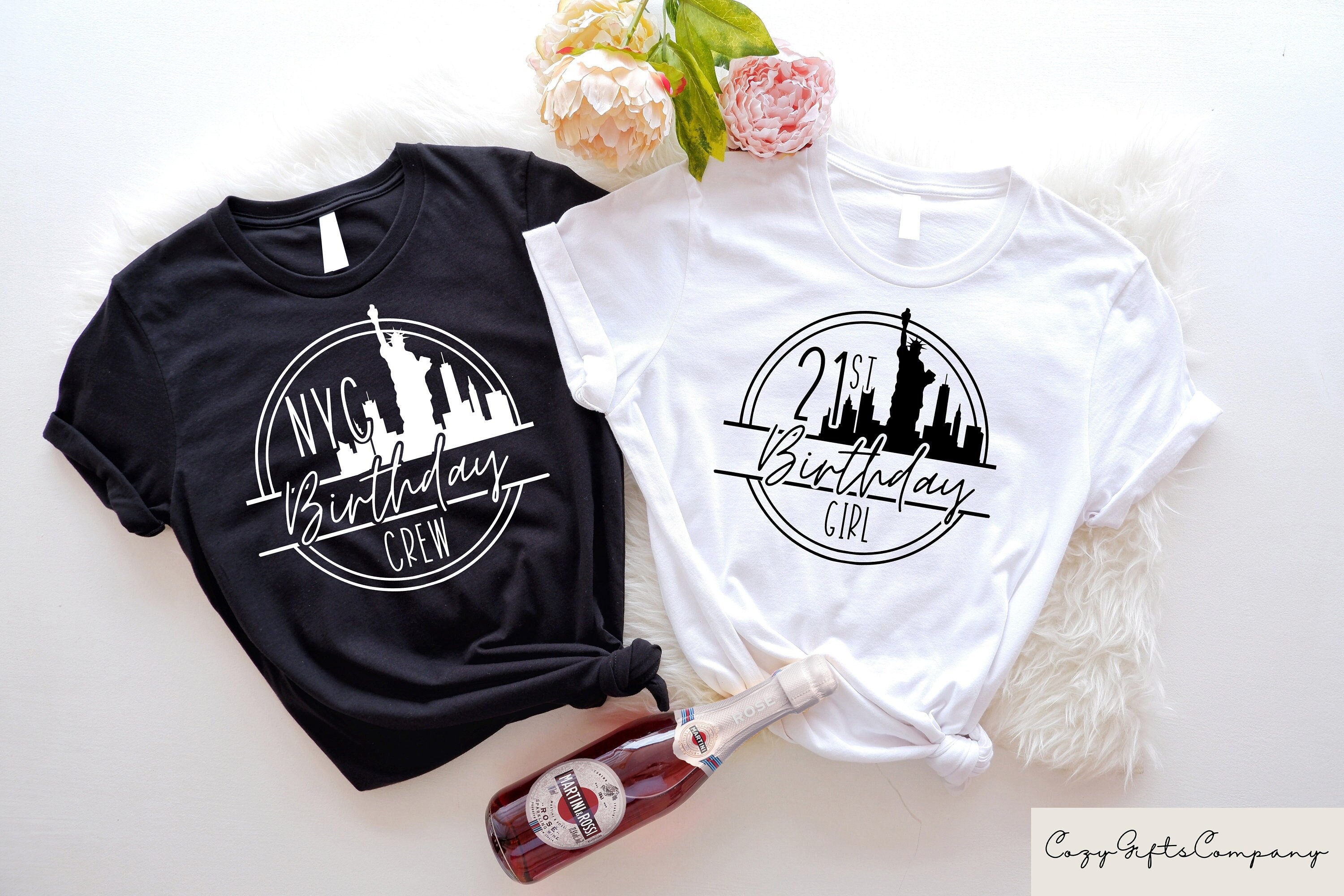 New York Birthday Shirt NYC Birthday Shirt Girls Birthday Shirt Birthday Matching Shirts Birthday Vacation Shirt Birthday Crew Tshirts Graphic Tee – Aesthetic Look · High-Quality Print