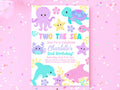 Two The Sea Birthday Invitation Under The Sea Party Girl Birthday Invite Two The Sea Party Girl 2nd Birthday Invite Second Birthday Cute S12 Graphic Tee – Warm & Stylish · Must-Have Style