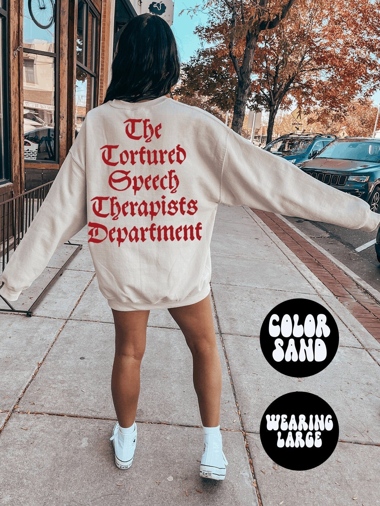 Speech Therapist Graduation BACK PRINT Sweatshirt Gifts Crewneck Funny Sweater Shirt Jumper Men Women Him Her Sweatshirt – Bold Style · Top Pick For Any Outfit