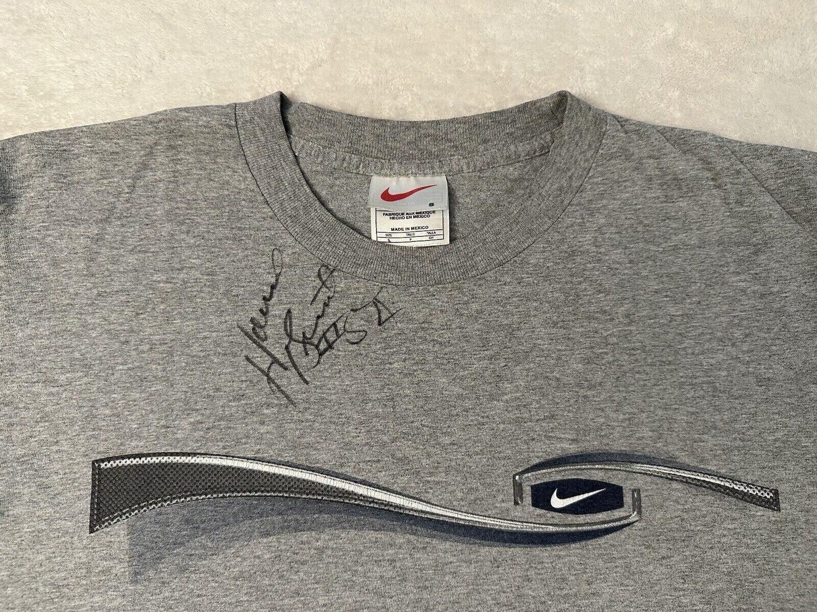 Vintage 1990s 90s Nike Air Swoosh Horace Grant Signature Autographed T Shirt S M Graphic Tee – Feel-Good Design · Great Gift For Fans
