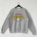 Vintage Pittsburgh Steelers Sweatshirt Steelers Crewneck Steelers Sweater Pullover Sportswear NFL Pittsburgh Steelers Print Logo Grey Medium Sweatshirt – Warm & Stylish · Perfect For Daily Wear
