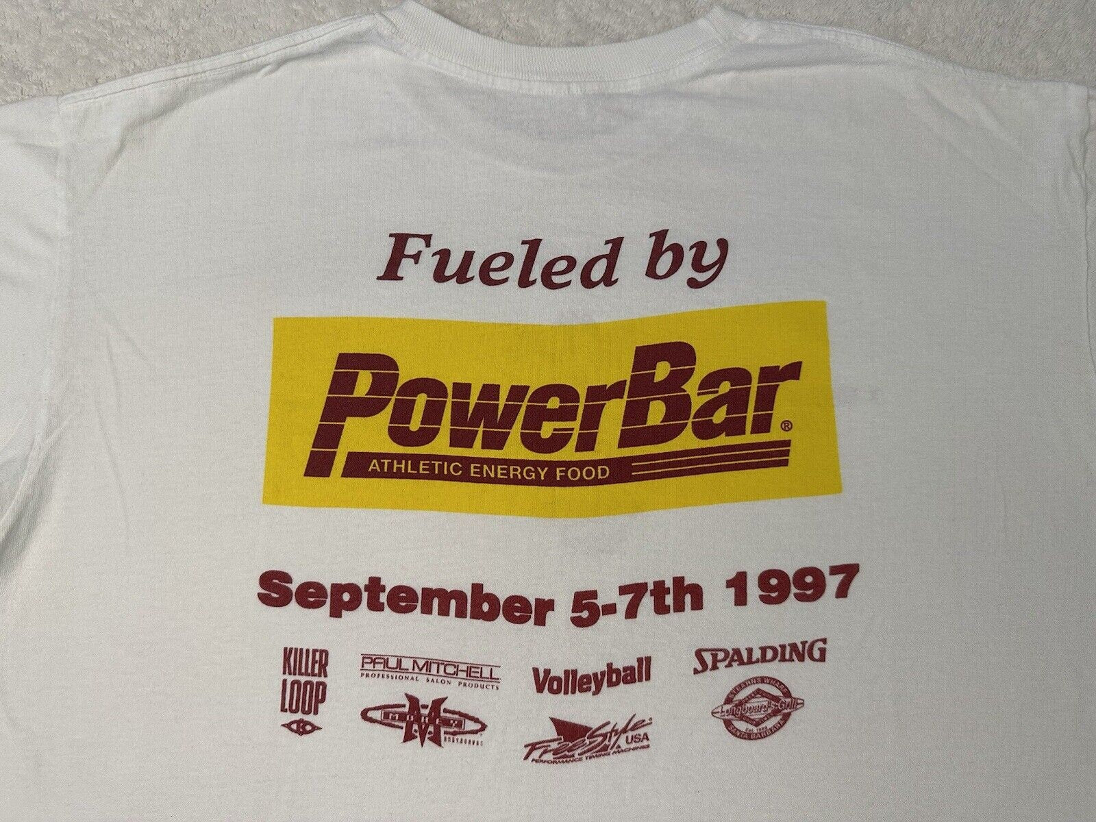 Vintage 1990s 90s Volleyball National Championships Power Bar Event T Shirt L XL Graphic Tee – Premium Graphic · Perfect For Daily Wear
