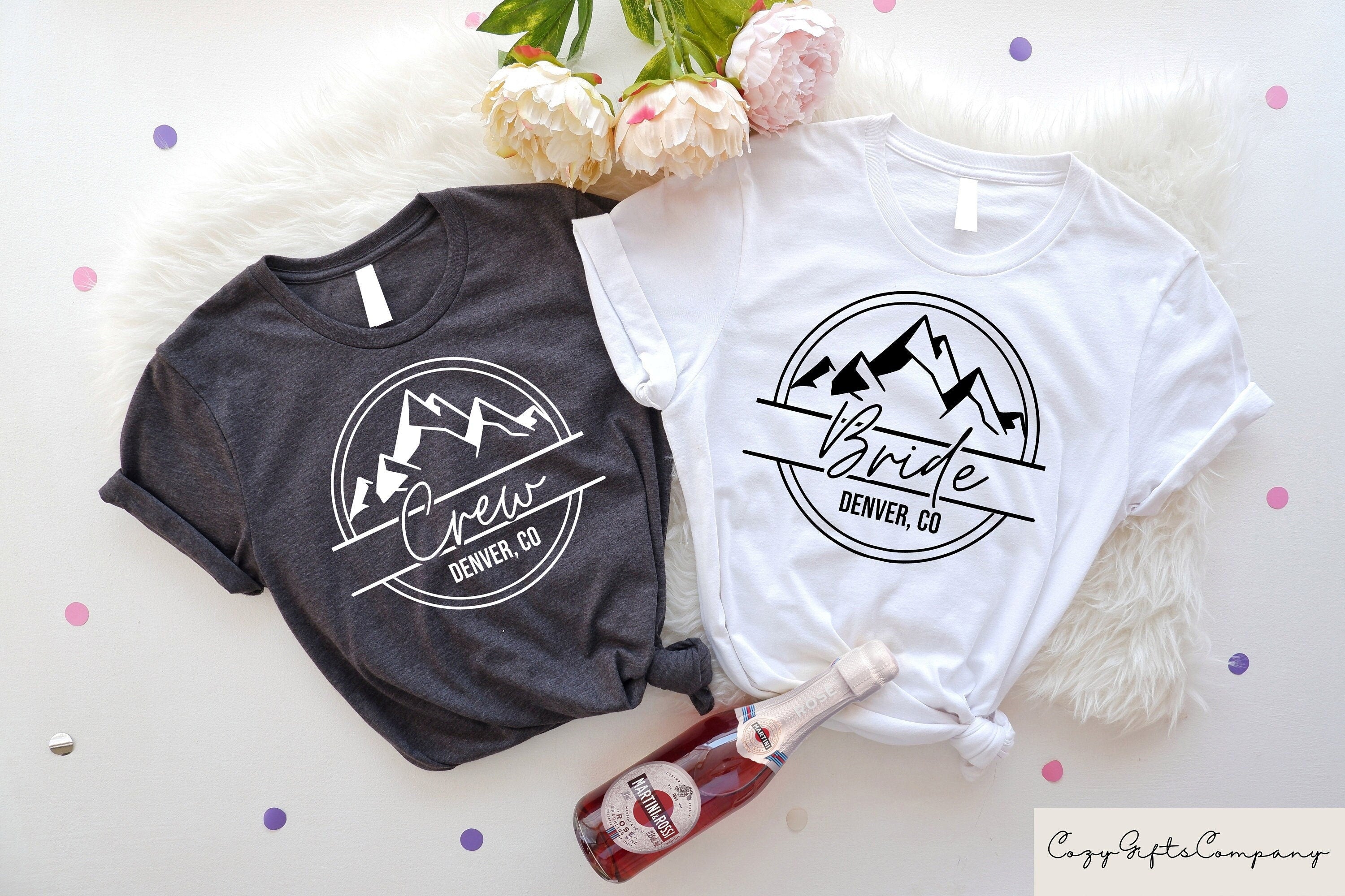 Denver Bachelorette Shirts Denver Bachelorette Wedding Gift Bride To Be Shirt Bachelorette Party Favors Team Bride Shirt Denver Bride Graphic Tee – Soft Feel · Great Gift For Fans
