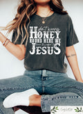 Don39t Worry Honey Round Here We Leave The Judgin39 to Jesus Shirt Jesus Shirt Jesus Gift Religious Shirt Religious Gift Christian Gift Graphic Tee – Bold Style · Great Gift For Fans