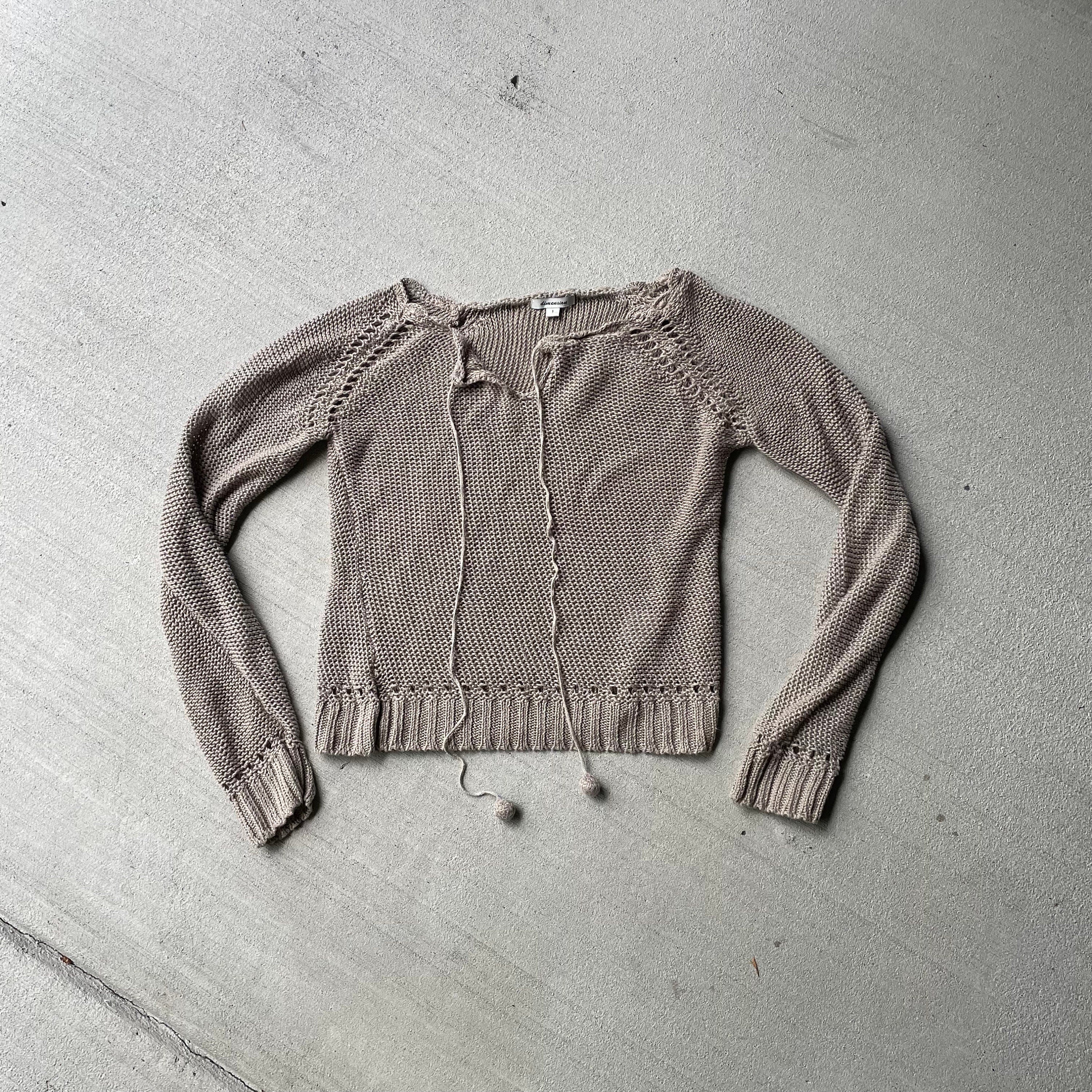 Y2K 00s linen open weave fairy sweater Graphic Tee – Easygoing Wear · Must-Have Style