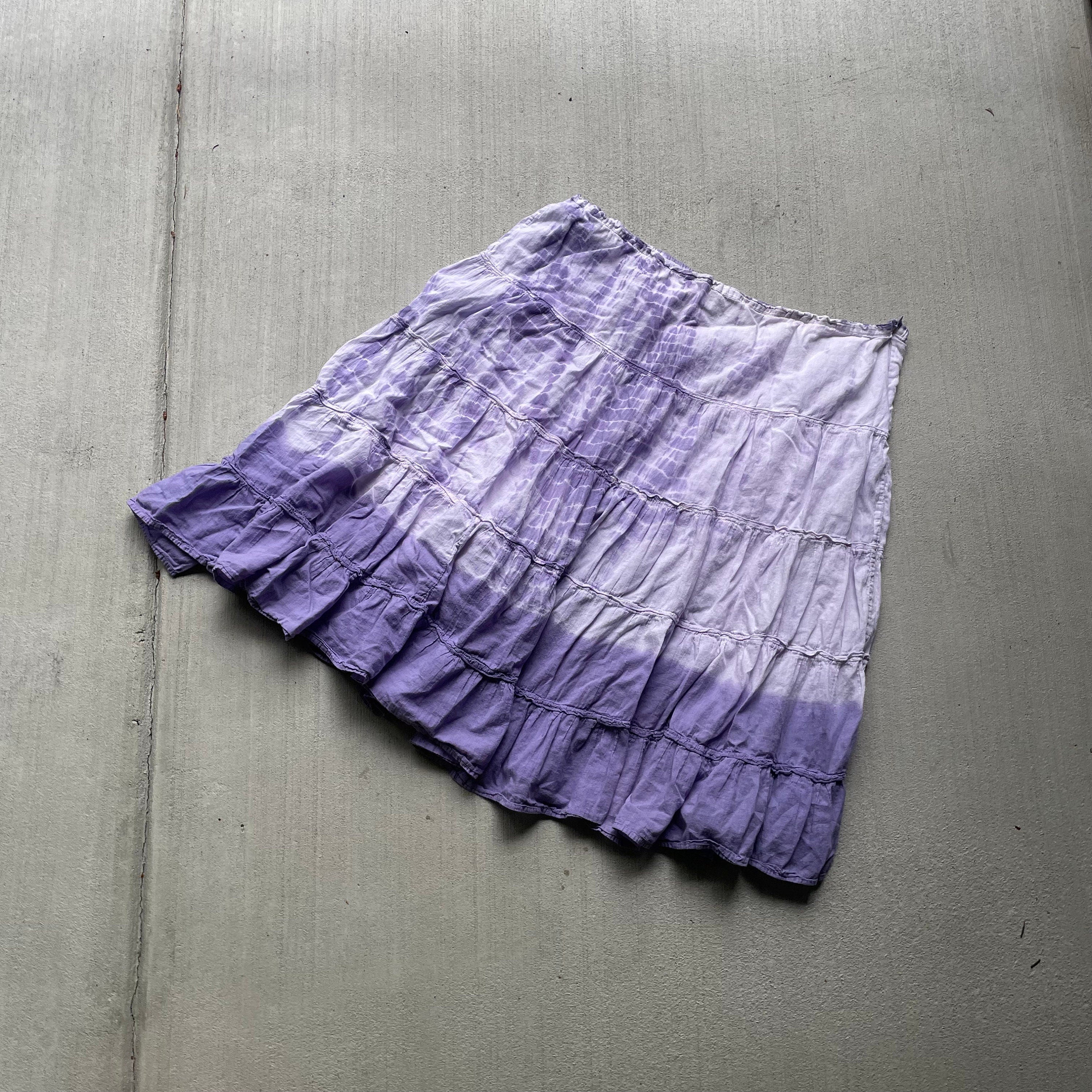 PLUS size y2k purple tye dye fairy midi skirt size 2224w Graphic Tee – Soft Feel · Trending Graphic Apparel