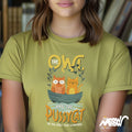 Owl and Pussycat T Shirt Cute Owl and Boat Tee Perfect for Story Lovers Cat Lover Gift Unisex Shirt Graphic Tee – Premium Graphic · High-Quality Print