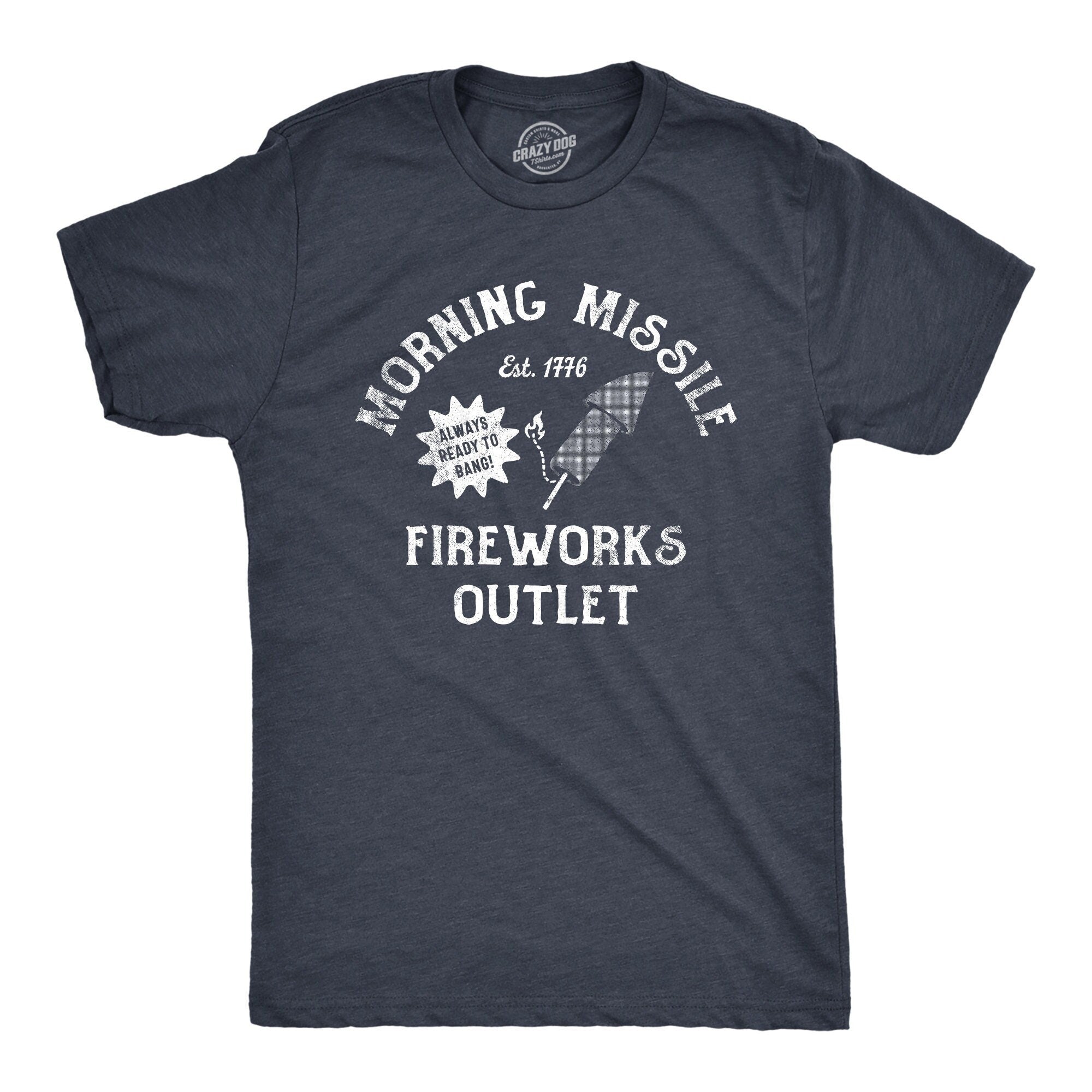 Independence Day Shirt 4th of July Shirt USA Shirts America Shirts Fireworks Shirts Innuendo Shirts Morning Missile Fireworks Outlet Graphic Tee – Easygoing Wear · Trending Graphic Apparel