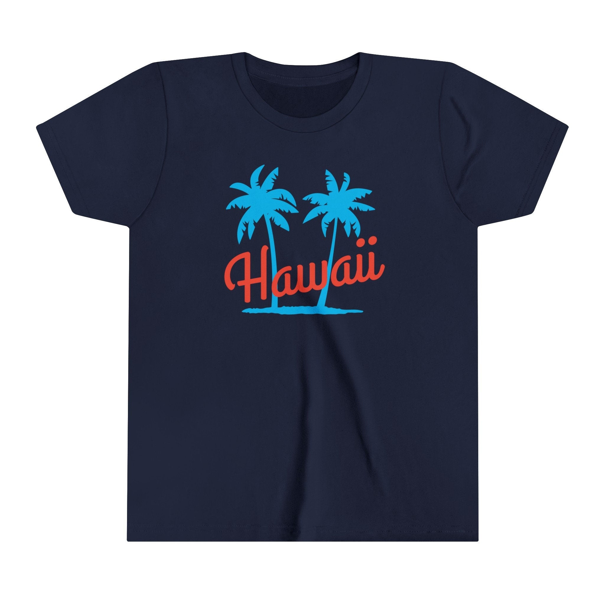Hawaii Youth Shirt Retro Palm Tree Hawaii Kid39s TShirt Personalization Available Graphic Tee – Feel-Good Design · Trending Graphic Apparel