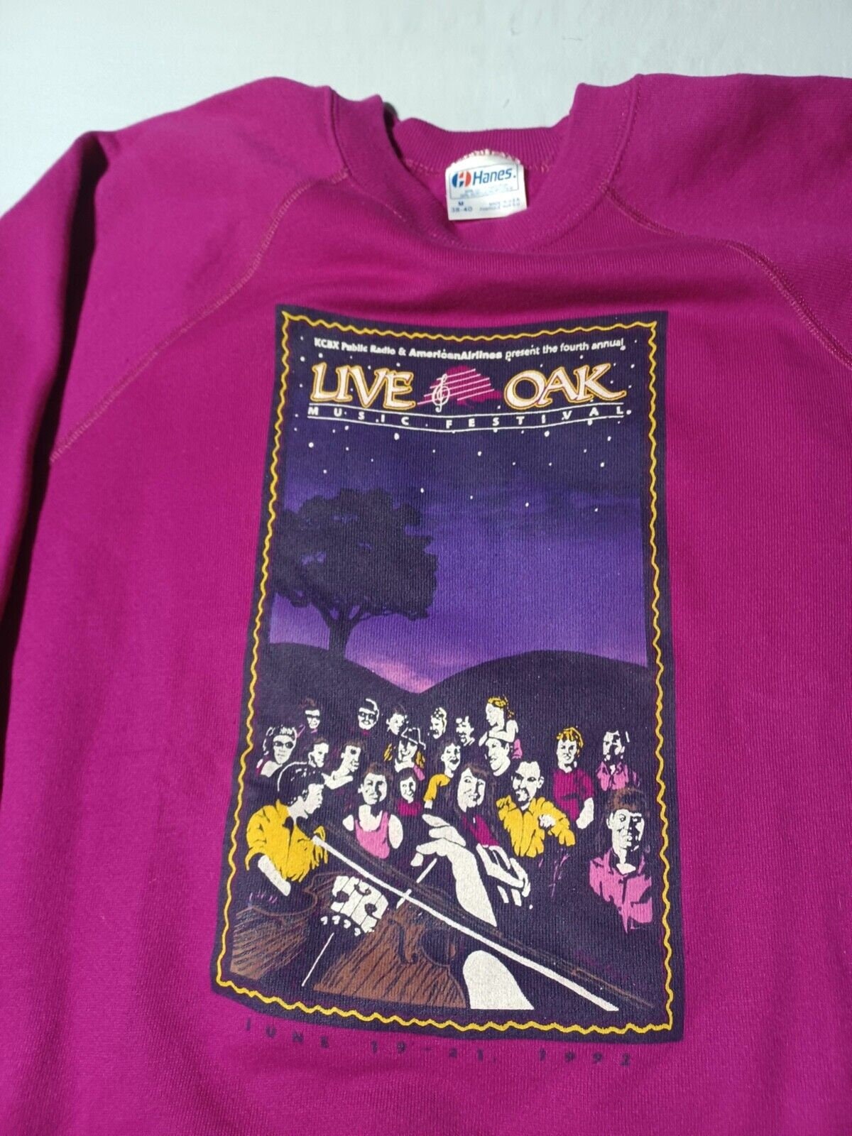 Vintage 1990s 90s 1992 KCBX Radio Live Oak Music Festival Promo Sweatshirt M NEW Sweatshirt – Premium Graphic · Perfect For Daily Wear