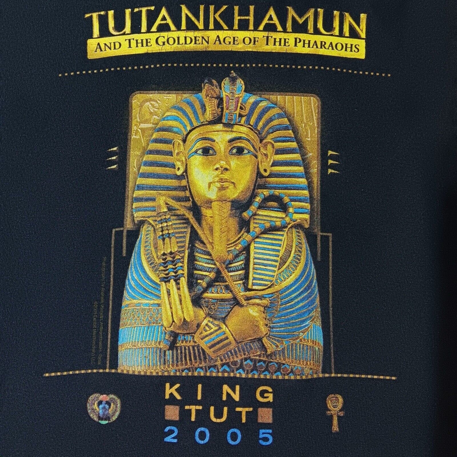 Vintage 2000s 2005 LACMA LA Art Museum King Tut Pharoah Long Sleeve T Shirt S Graphic Tee – Feel-Good Design · High-Quality Print