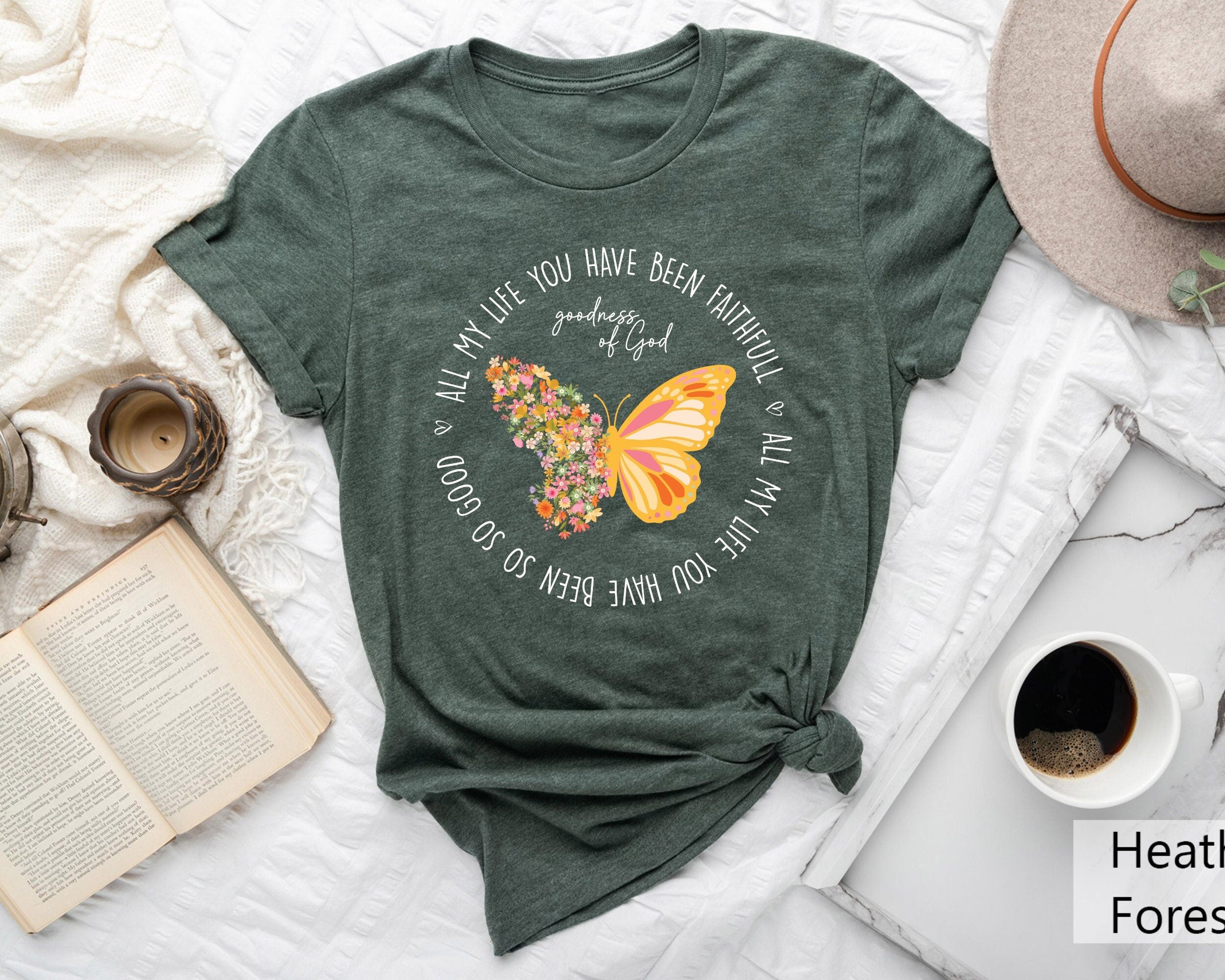 Christian Shirts Faithful TShirt And All My Life You Have Been Faithful Bright All My Life You Have Been Faithful Christian Group Shirts Graphic Tee – Everyday Comfort · Must-Have Style