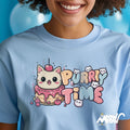 Purrty Time Unisex Shirt Cute Cat Birthday Cake Design Fun Gift for Cat Lovers Party Wear for All Ages Graphic Tee – Fan Favorite · Must-Have Style