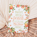A Little Peach is On the Way Invite Peach Baby Shower Invitation Sweet Peach Invite Summer Baby Shower Girl A Sweet Little Peach Baby P123 Graphic Tee – Aesthetic Look · Top Pick For Any Outfit