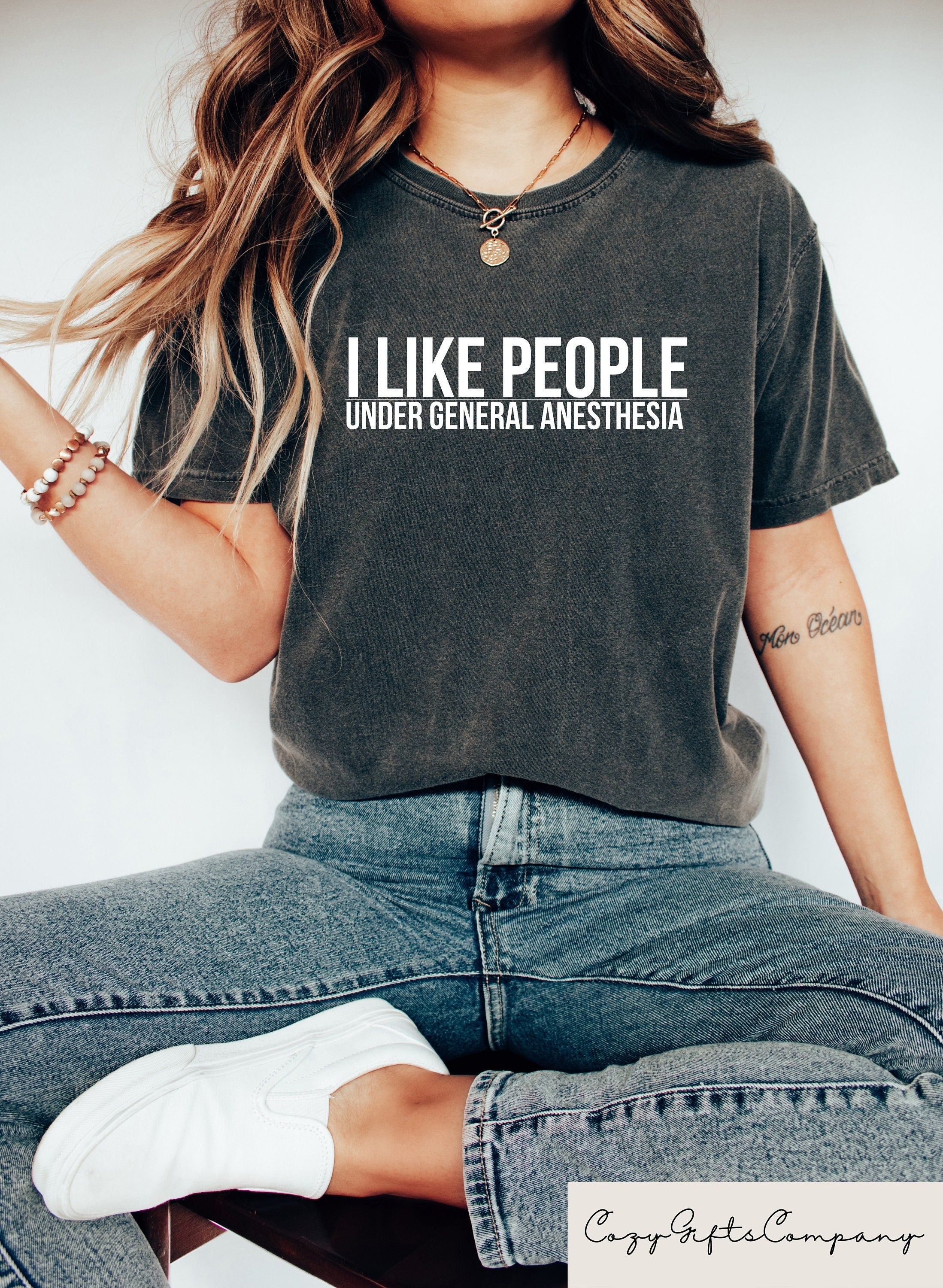 Cute Doctor Shirt Doctor Gift I Like People Under General Anesthesia Shirt Gift For Doctor Gift For Nurse Doctor For Shirt Surgeon Tee Graphic Tee – Bold Style · Perfect For Daily Wear