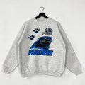 Vintage 90s Carolina Panthers Sweatshirt Carolina Panthers Crewneck Panthers Sweater Sportswear NFL Carolina Panthers Print Logo Grey Medium Sweatshirt – Warm & Stylish · Must-Have Style