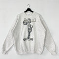 Vintage 90s Adventures of Rocky and Bullwinkle Sweatshirt Rocky Crewneck Rocky Sweater Pullover Rocky Bullwinkle Friends Print Logo XLarge Sweatshirt – Aesthetic Look · Great Gift For Fans