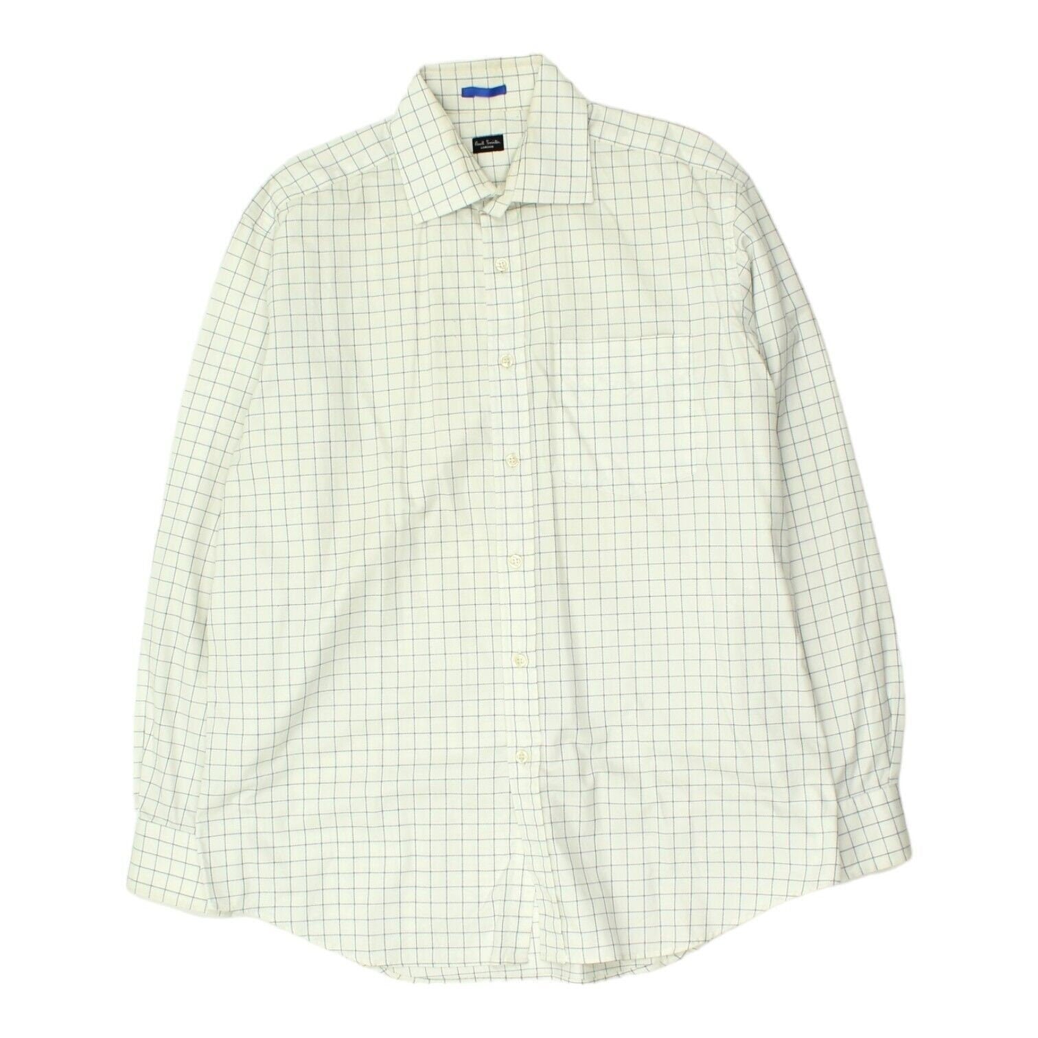 Paul Smith Mens White Check Shirt Vintage High End Luxury Designer Formal VTG Graphic Tee – Everyday Comfort · High-Quality Print
