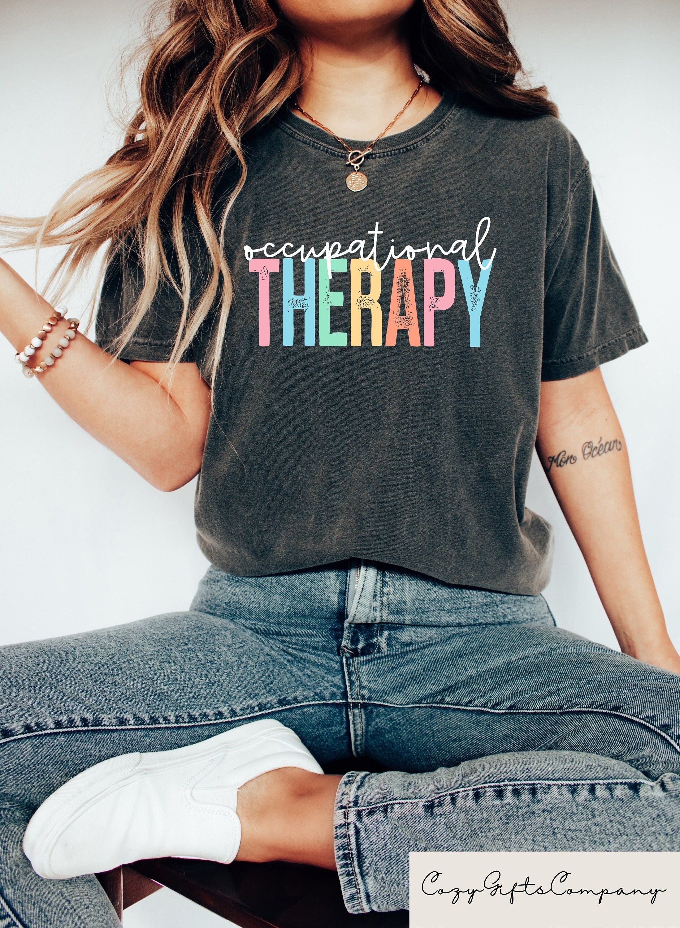 Retro Occupational Therapy Shirt Occupational Therapy Sweatshirt OT Tshirt Ot Assistant Tee Comfort Pediatric OT Tee Gift for Therapist Sweatshirt – Warm & Stylish · High-Quality Print