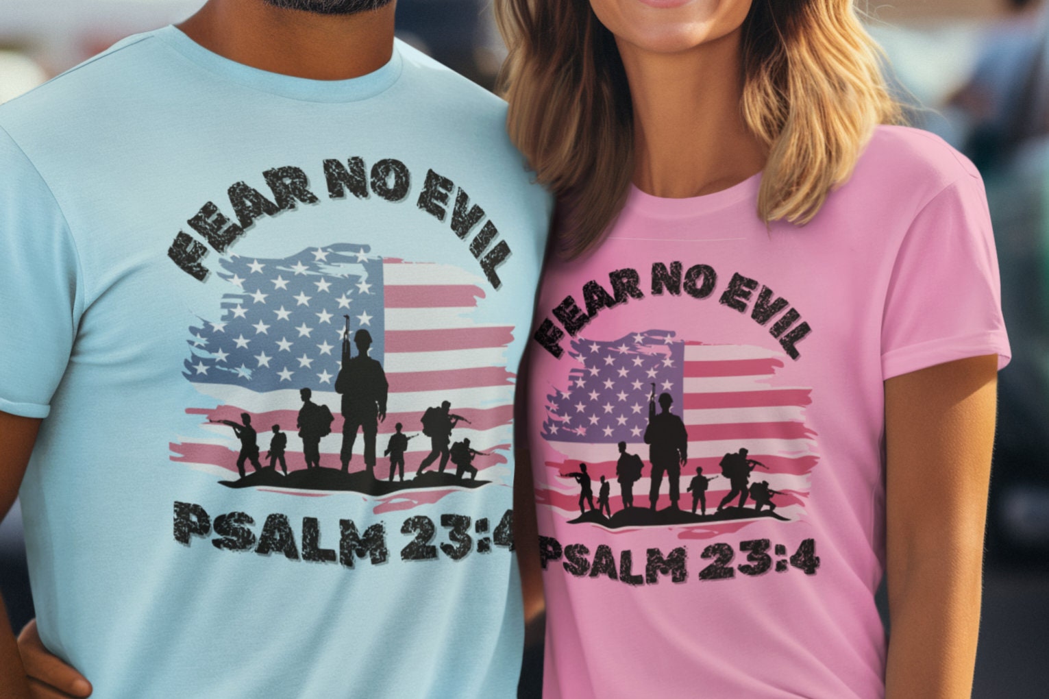Military Shirt Patriotic Soldier No Fear Christian T Shirt Gift For Military Extra Soft Unisex Garment Dyed T shirt Graphic Tee – Soft Feel · Must-Have Style