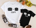 Copy Paste Shirt Matching Family Shirts Ctrl C Shirt Ctrl V ShirtFathers Day Shirt GiftFather Son ShirtDaddy and Me ShirtParent Child Graphic Tee – Easygoing Wear · Great Gift For Fans