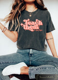 Retro Teacher Shirt Teach Them To Be Kind Tshirt First Day Of School Tee Back To School Gift Groovy Teacher Shirt Graphic Tee – Cozy Vibes · Must-Have Style