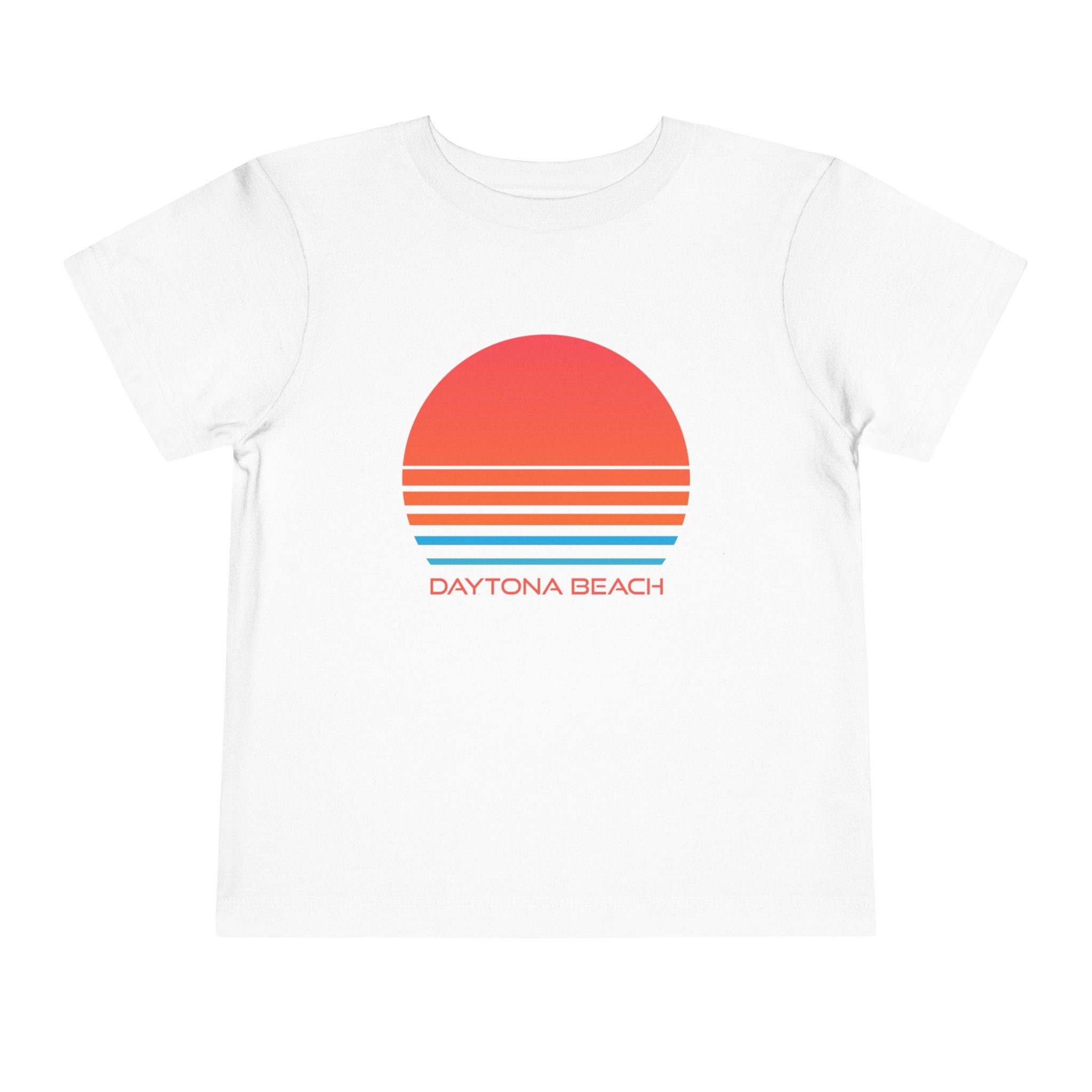 Daytona Beach Florida Toddler TShirt Retro 80s Toddler Daytona Beach Shirt Personalization Available Graphic Tee – Bold Style · Top Pick For Any Outfit