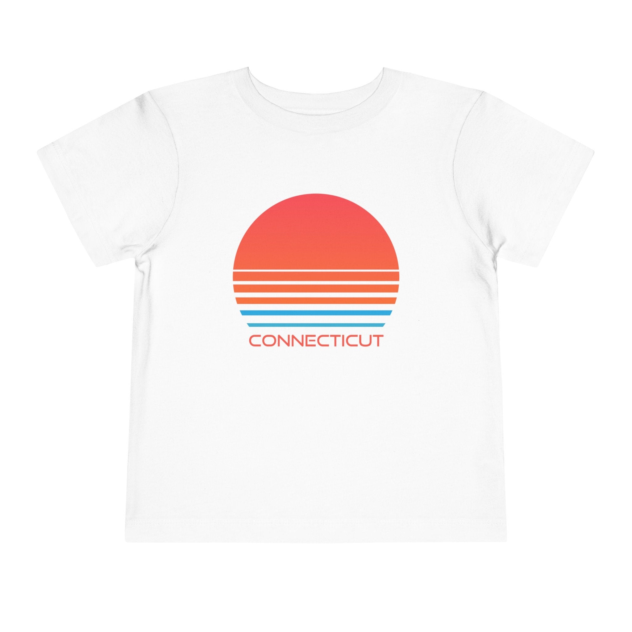 Connecticut Toddler TShirt Retro 80s Unisex Toddler Connecticut Shirt Personalization Available Graphic Tee – Cozy Vibes · Trending Graphic Apparel