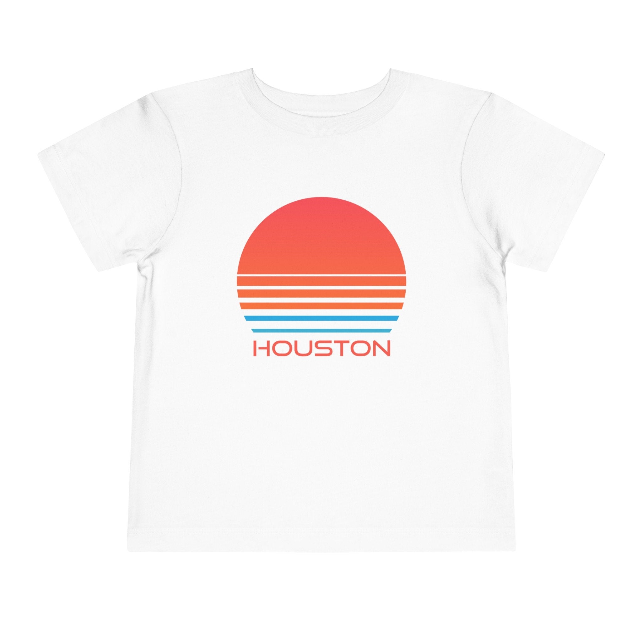 Houston Texas Toddler TShirt Retro 80s Toddler Houston Shirt Personalization Available Graphic Tee – Cozy Vibes · Great Gift For Fans