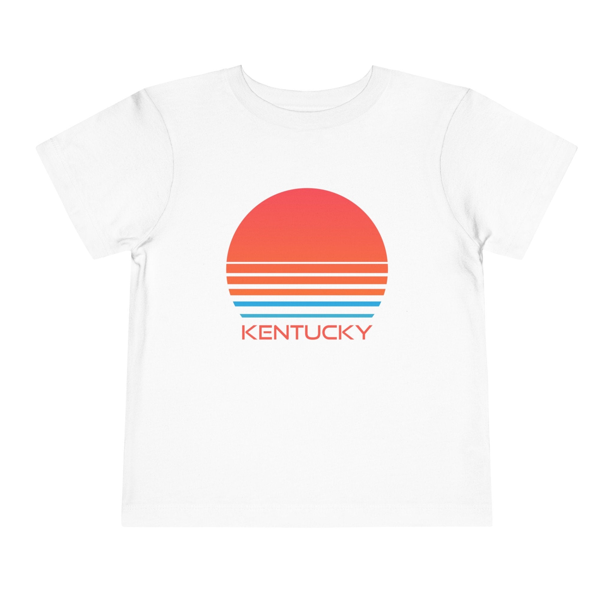 Kentucky Toddler TShirt Retro 80s Unisex Toddler Kentucky Shirt Personalization Available Graphic Tee – Cozy Vibes · High-Quality Print