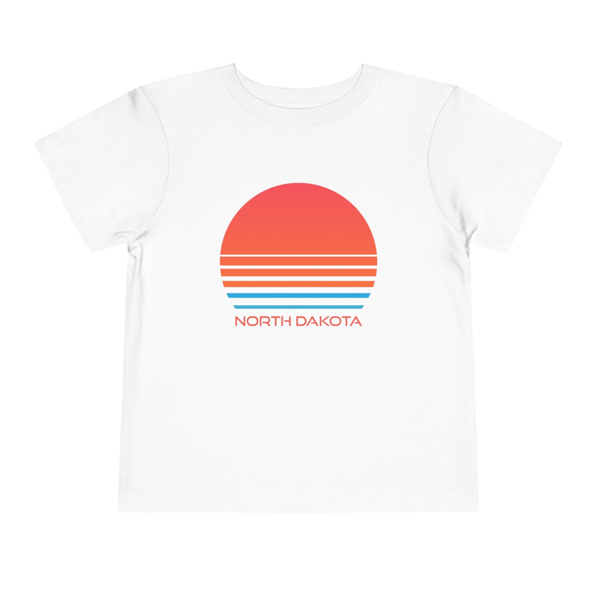 North Dakota Toddler TShirt Retro 80s Unisex Toddler North Dakota Shirt Personalization Available Graphic Tee – Bold Style · Great Gift For Fans