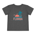 Florida Toddler TShirt Retro Palm Tree Unisex Toddler Florida Shirt Personalization Available Graphic Tee – Fan Favorite · High-Quality Print