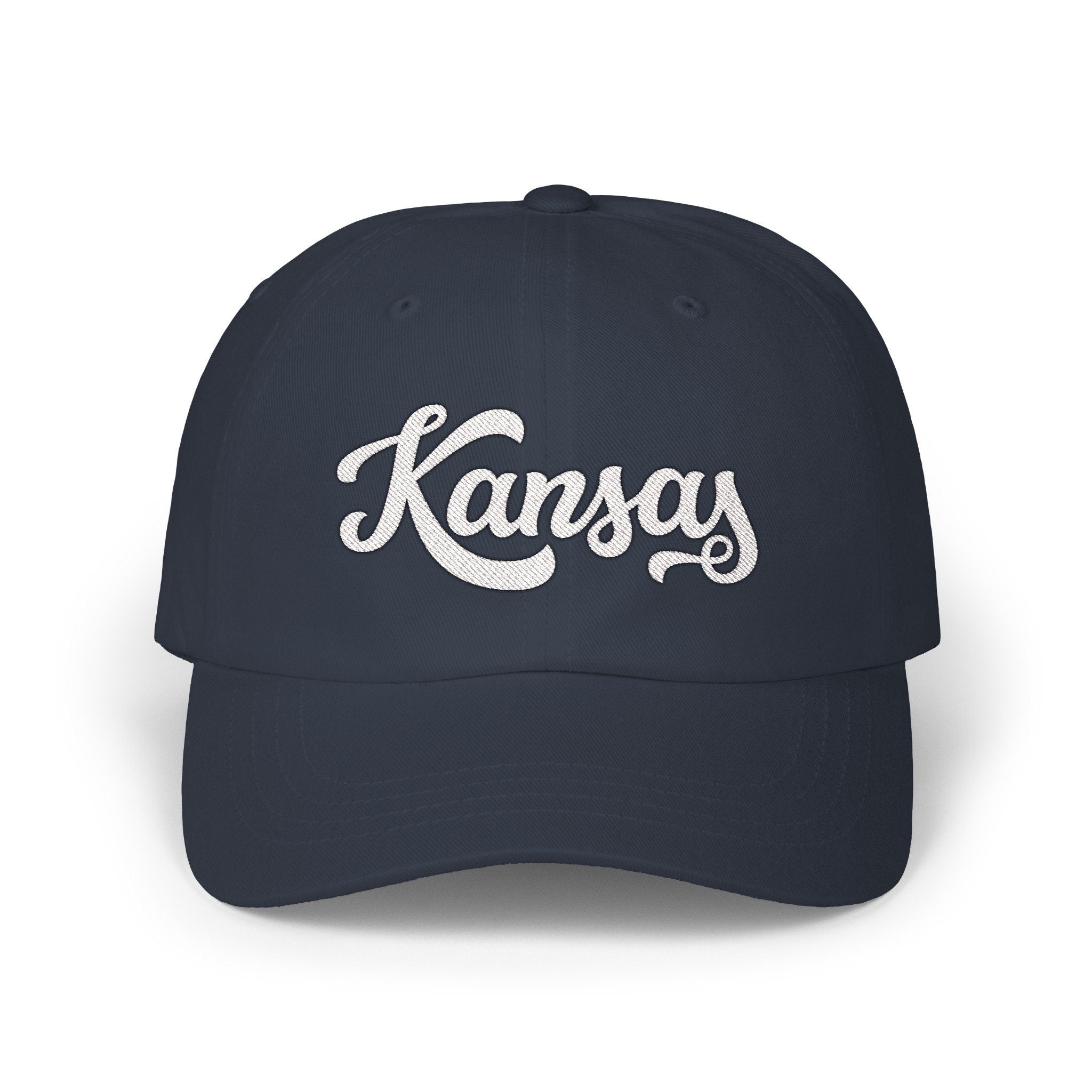 Kansas Dad Hat Embroidered Kansas Classic Dad Cap Personalization Available Graphic Tee – Warm & Stylish · Top Pick For Any Outfit
