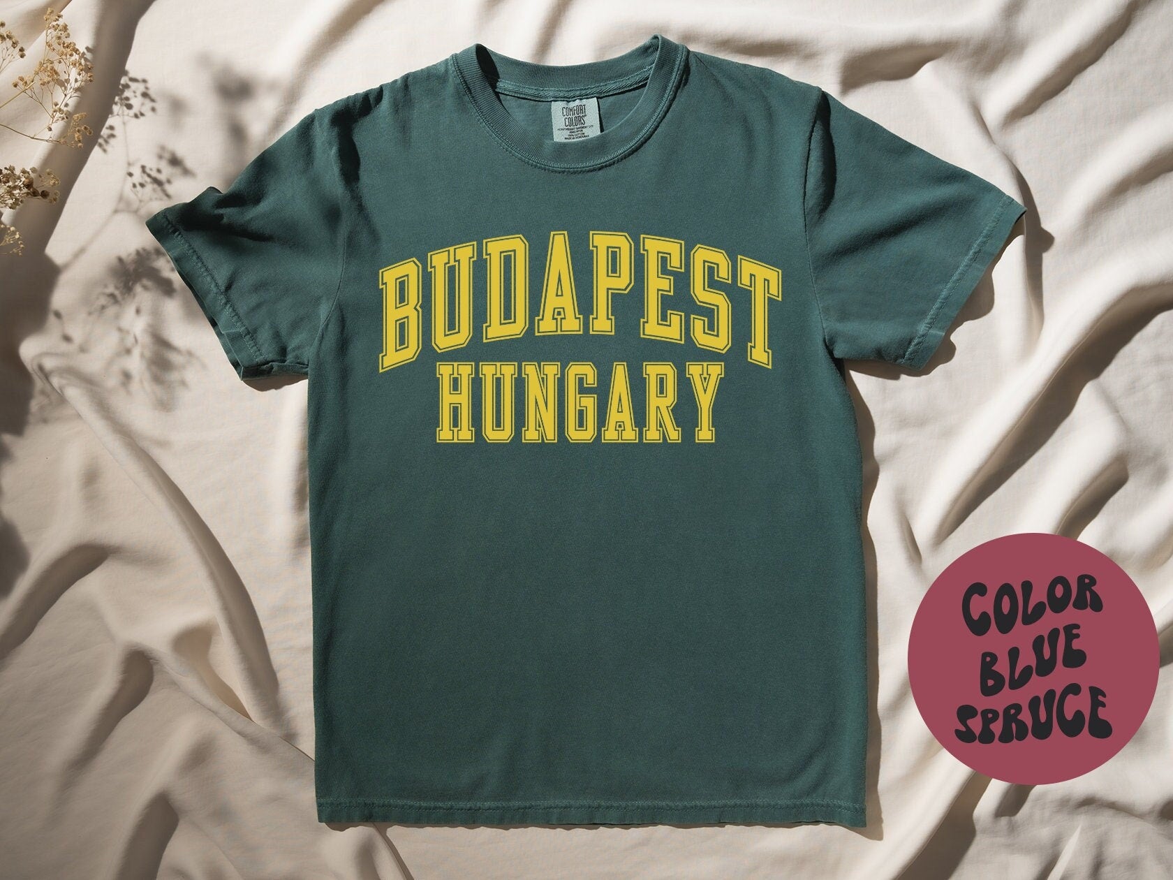 Budapest Hungary Shirt Gifts COMFORT COLORS Tshirt Crew Neck Tee Crewneck Short Sleeve Men Women Graphic Tee – Bold Style · Great Gift For Fans