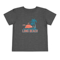 Long Beach California Toddler TShirt Retro Palm Tree Toddler Long Beach Shirt Personalization Available Graphic Tee – Aesthetic Look · Must-Have Style