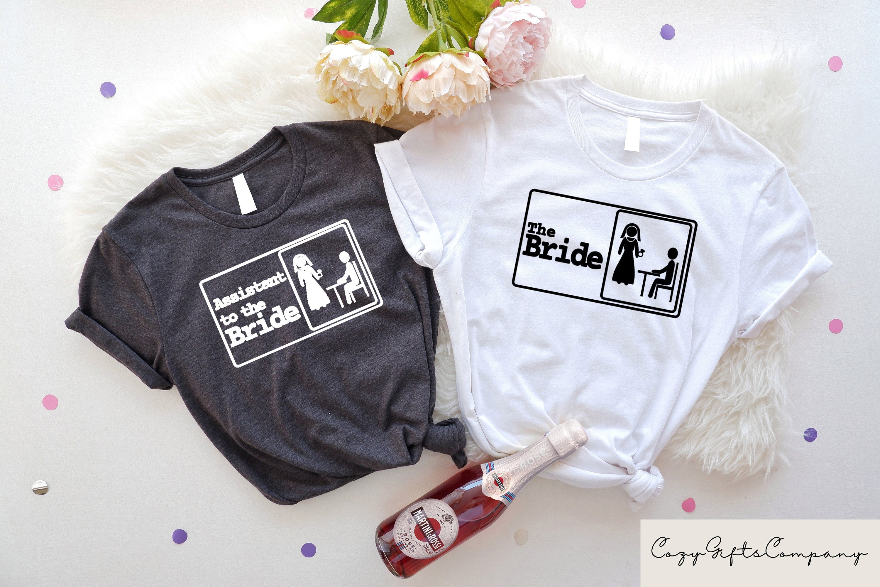 The Office Themed Bachelorette Shirts Assistant To The Bride Shirt The Office Bridesmaid Shirt The Bride Shirt Office Theme Wedding Graphic Tee – Cozy Vibes · Top Pick For Any Outfit
