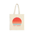 Key West Florida Retro 80s Cotton Canvas Key West Tote Bag Personalization Available Tote Bag – Easygoing Wear · Trending Graphic Apparel