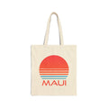 Maui Hawaii Retro 80s Cotton Canvas Maui Tote Bag Personalization Available Tote Bag – Aesthetic Look · High-Quality Print